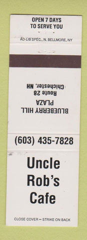 Matchbook Cover - Uncle Rob's Cafe Chichester NH