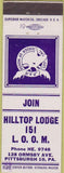 Matchbook Cover - Matchbook Cover Moose Lodge Pittsburgh PA