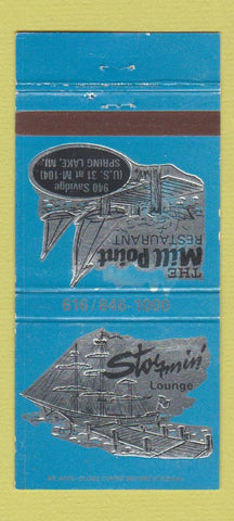 Matchbook Cover - Mill Point Restaurant Spring Lake MI WEAR BLUE 30 Strike