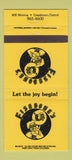 Matchbook Cover - Fishbone's Detroit MI 30 Strike