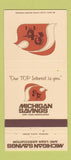 Matchbook Cover - Michigan Savings Loan Ann Arbor Canton Battle Creek 30 Strike