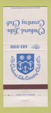 Matchbook Cover - Orchard Lake Country Club  30 Strike