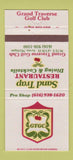 Matchbook Cover - Grand Traverse Golf Club Acme MI 30 Strike