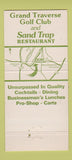 Matchbook Cover - Grand Traverse Golf Club Acme MI 30 Strike