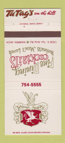 Matchbook Cover - Mu Tag's on the Hill Restaurant Warren MI 30 Strike