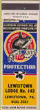 Matchbook Cover - Matchbook Cover Moose Lodge Lewistown PA