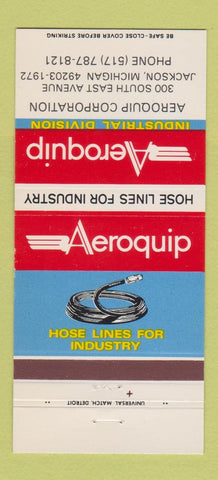 Matchbook Cover - Aeroquip Hose Lines Jackson MI 30 Strike