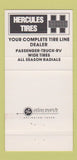 Matchbook Cover - Hercules Tires Wayne Hill 30 Strike