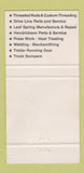 Matchbook Cover - Standen's Frame Alignment Calgary AB WEAR 30 Strike