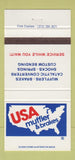 Matchbook Cover - USA Muffler Brakes Chicago IL 30 Strike