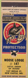 Matchbook Cover - Matchbook Cover Moose Lodge New Castle IN