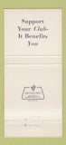 Matchbook Cover - Pusan Officers' Club Army Club Management 30 Strike