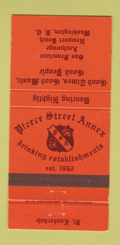 Matchbook Cover - Pierce Street Annex Newport Beach San Francisco CA 30 Strike