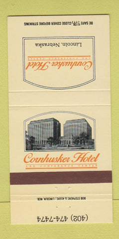 Matchbook Cover - Cornhusker Hotel Lincoln NE 30 Strike