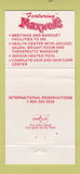 Matchbook Cover - Sheraton Airport Inn Richmond VA Maxwell's WEAR 30 Strike