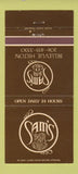 Matchbook Cover - Sam's Bar Grill Bellevue Hilton WA 30 Strike