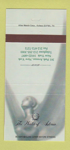 Matchbook Cover - Waldorf Astoria Hotel New York City 30 Strike