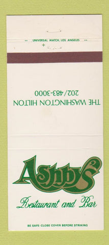 Matchbook Cover - Ashby's Restaurant Washington Hilton 30 Strike