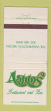 Matchbook Cover - Ashby's Restaurant Washington Hilton WEAR 30 Strike