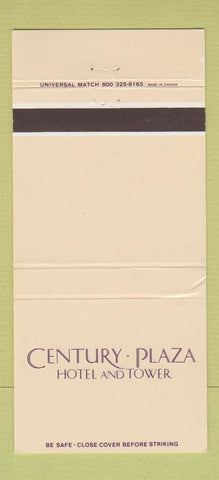 Matchbook Cover - Century Plaza Hotel Los Angeles CA 30 Strike