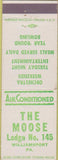 Matchbook Cover - Matchbook Cover Moose Lodge Williamsport PA