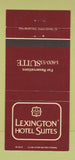 Matchbook Cover - Lexington Hotel Suites  30 Strike