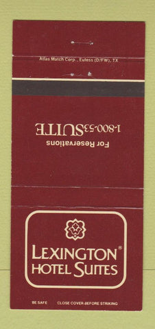 Matchbook Cover - Lexington Hotel Suites  30 Strike