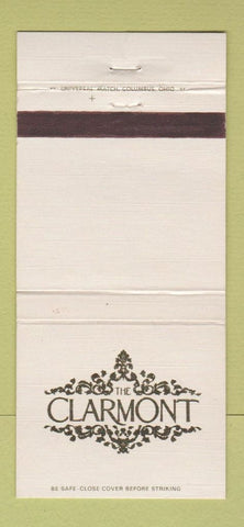 Matchbook Cover - The Clarmont Columbus OH 30 Strike