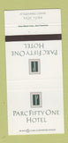 Matchbook Cover - Parc Fifty One Hotel New York City 30 Strike