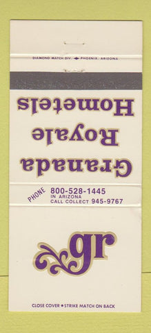 Matchbook Cover - Granada Royale Hometels motels 30 Strike