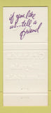 Matchbook Cover - Granada Royale Hometels motels 30 Strike