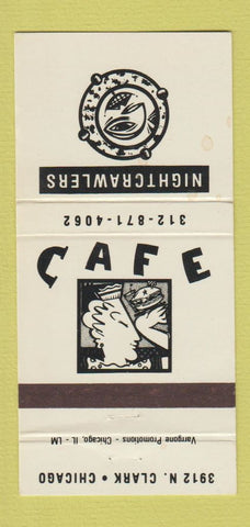 Matchbook Cover - Nightcrawlers Cafe Chicago IL 30 Strike