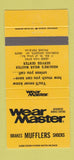 Matchbook Cover - Wear Master Mufflers Sterling Heights MI 30 Strike