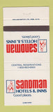 Matchbook Cover - Sandman Hotels Inns 30 Strike