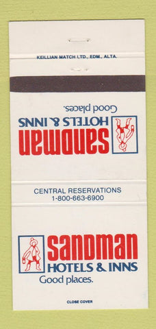Matchbook Cover - Sandman Hotels Inns 30 Strike