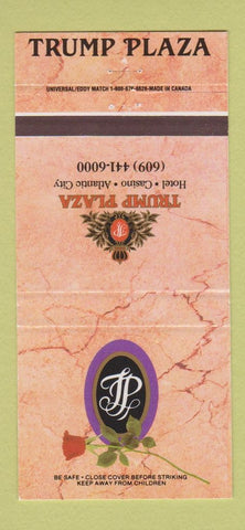 Matchbook Cover - trump Plaza Hotel Casino Atlantic City NJ 30 Strike