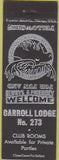 Matchbook Cover - Matchbook Cover Moose Lodge Carroll IA