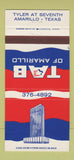 Matchbook Cover - TAB Amarillo TX American Bank 30 Strike