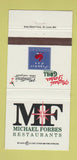 Matchbook Cover - Michael Forbes Restaurant Kansas City MO Leawood KS 30 Strike