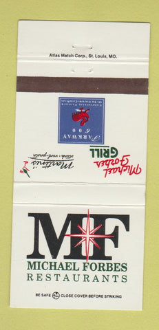 Matchbook Cover - Michael Forbes Restaurant Kansas City MO Leawood KS 30 Strike