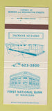 Matchbook Cover - First National Bank Waukegan IL 30 Strike