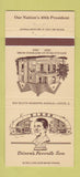 Matchbook Cover - Dixon National Bank IL Ronald Reagan 30 Strike