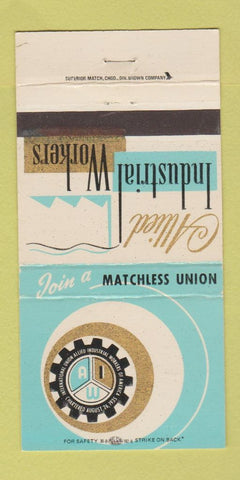 Matchbook Cover - Allied Industrial Workers Milwaukee WI 30 Strike