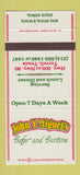 Matchbook Cover - John Y Miguel's Cafe Cantina Terrell TX 30 Strike