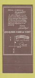 Matchbook Cover - John Y Miguel's Cafe Cantina Terrell TX 30 Strike