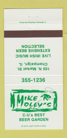 Matchbook Cover - Mike Molly's Champaign IL Irish  30 Strike