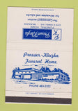 Matchbook Cover - Prasser Kleczka Funeral Home Milwaukee WI 40 Strike