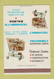 Matchbook Cover - Technibilt's Shopping Cart Glendale CA 40 Strike