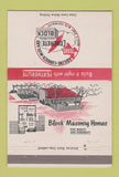 Matchbook Cover - Texas Concrete Block Abilene Lubbock Midland TX 40 Strike