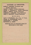 Matchbook Cover National Livestock Commission Chicago IL WORN 40 Strike